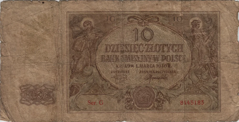 10 Złoty, 1940 Reverse