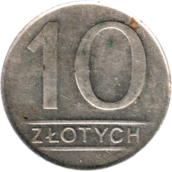 10 Złoty, 1988 Reverse