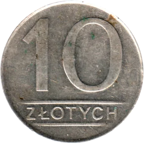 Preview 10 Złoty, 1988 reverse