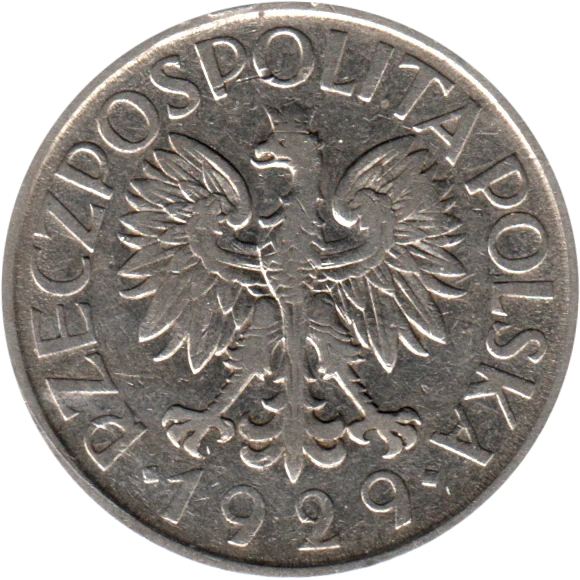 1 Złoty, 1929 Obverse