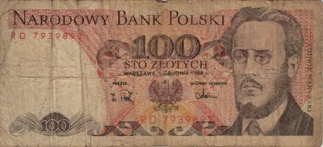 Preview 100 Złoty, 1988 reverse