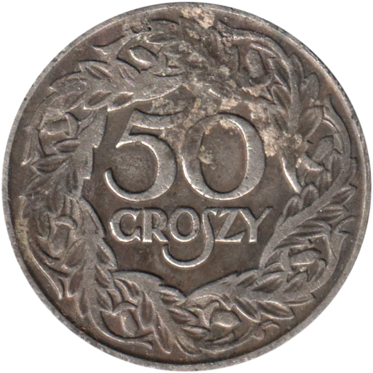 50 groszy, 1923 Reverse