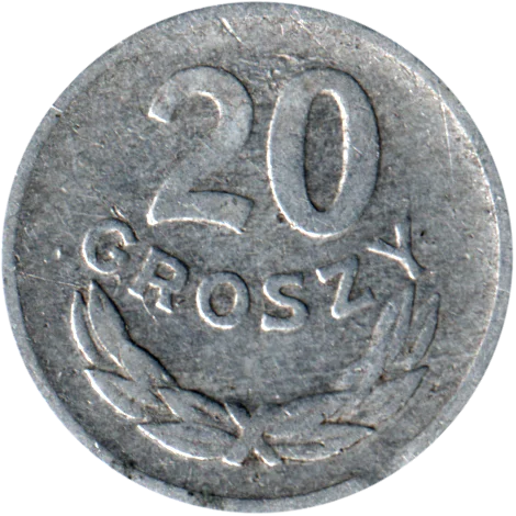 20 groszy, 1966 Reverse