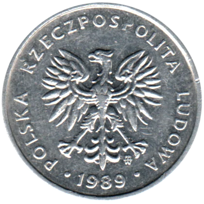 2 Złoty, 1989 Obverse