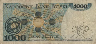 Preview 1000 Złoty, 1982 obverse