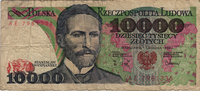 Preview 10000 Złoty, 1988 reverse