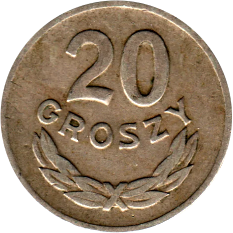 20 groszy, 1949 Reverse