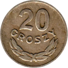 Preview 20 groszy, 1949 reverse