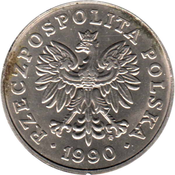 50 Złoty, 1990 Obverse