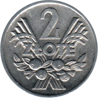 Preview 2 Złoty, 1974 reverse