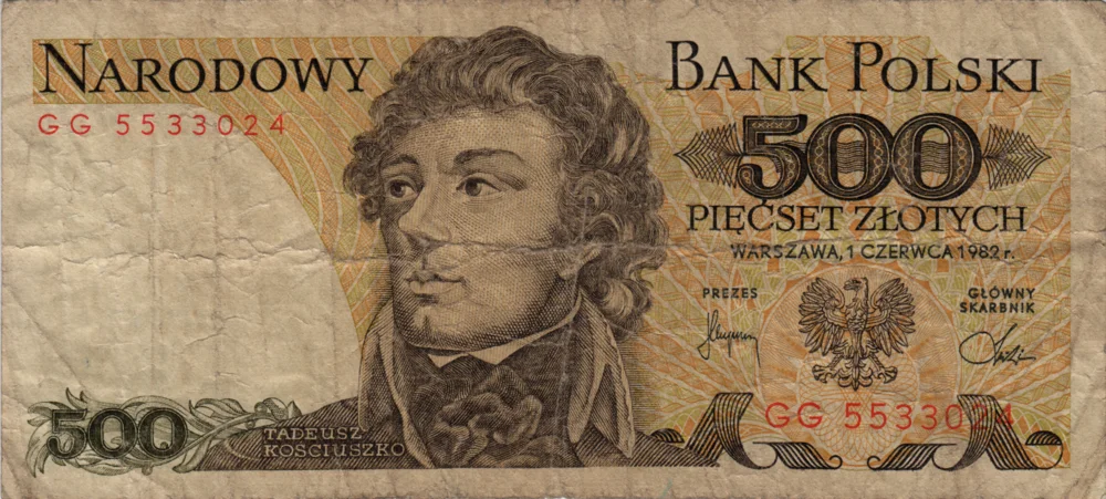 500 Złoty, 1982 Reverse