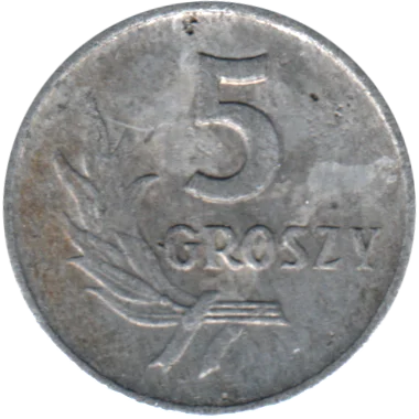 5 groszy, 1961 Reverse