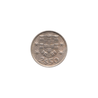 Preview 2½ Escudos, 1974 reverse