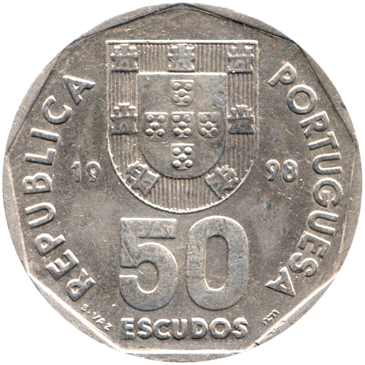 50 Escudos, 1998 Reverse