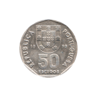 Preview 50 Escudos, 1998 reverse