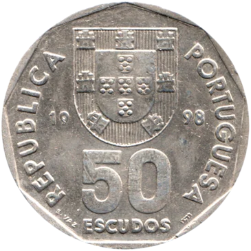 Preview 50 Escudos, 1998 reverse