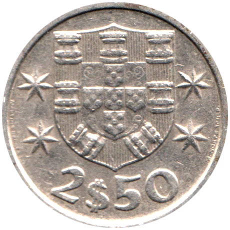 2½ Escudos, 1981 Reverse