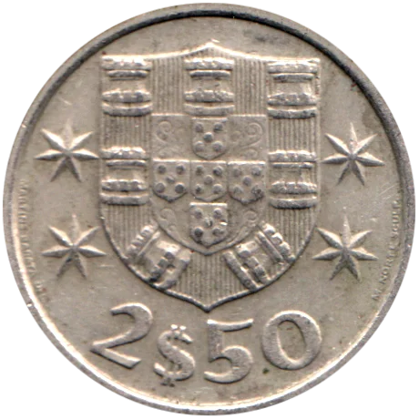 2½ Escudos, 1982 Reverse