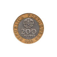 Preview 200 Escudos, 1991 reverse