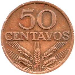 Preview 50 centavos, 1972 reverse