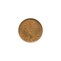 Preview 5 Escudos, 1991 reverse