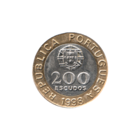 Preview 200 Escudos, 1998 reverse