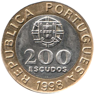 Preview 200 Escudos, 1998 reverse