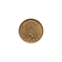 Preview 5 Escudos, 1992 reverse