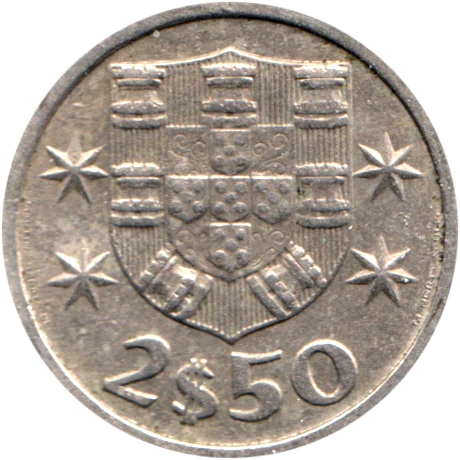 2½ Escudos, 1983 Reverse