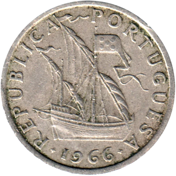 5 Escudos, 1966 Obverse