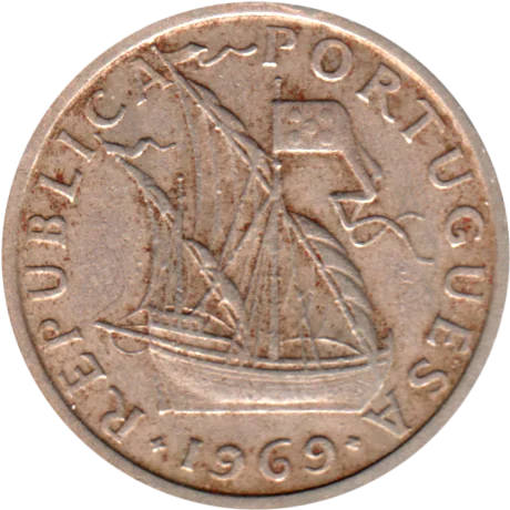 2½ Escudos, 1969 Obverse