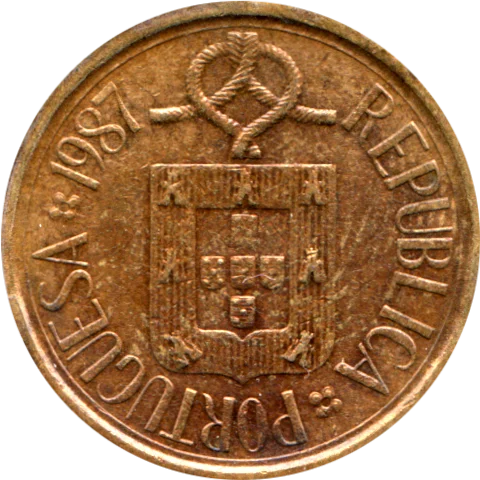 5 Escudos, 1987 Obverse