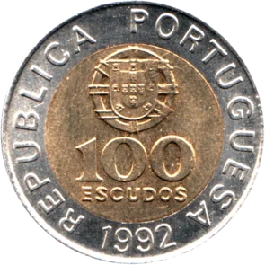 Preview 100 Escudos, 1992 reverse