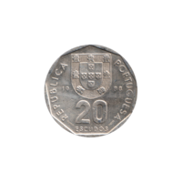 Preview 20 Escudos, 1988 reverse