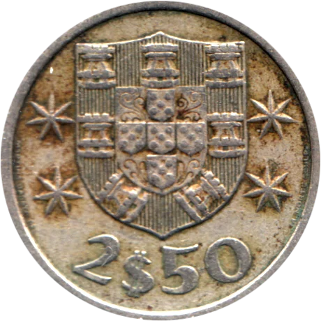 2½ Escudos, 1985 Reverse