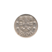 Preview 5 Escudos, 1977 reverse