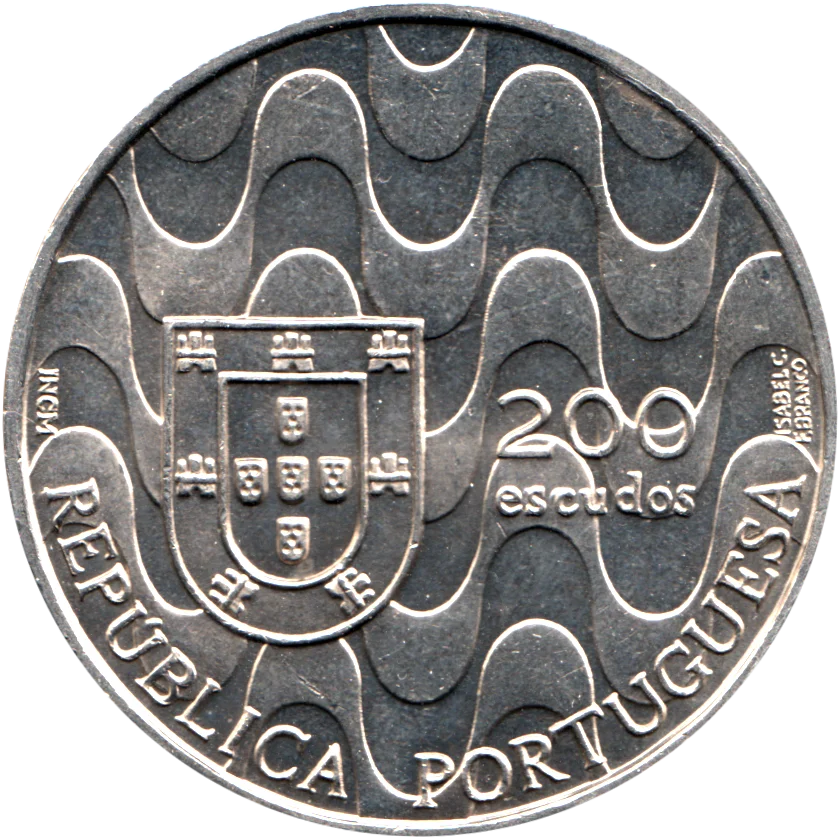 200 Escudos, 1992 Reverse