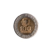 Preview 100 Escudos, 1990 reverse