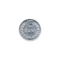 Preview 15 bani, 1975 reverse