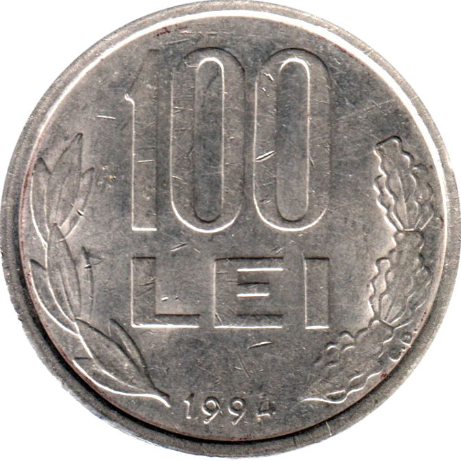 100 Lei, 1994 Reverse