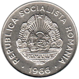 Preview 25 bani, 1966 obverse
