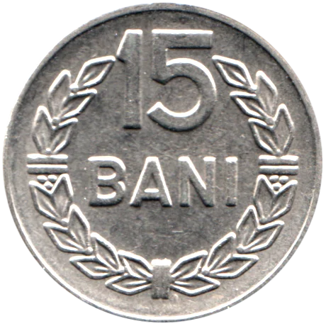 15 bani, 1966 Reverse