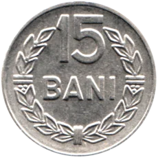 Preview 15 bani, 1966 reverse