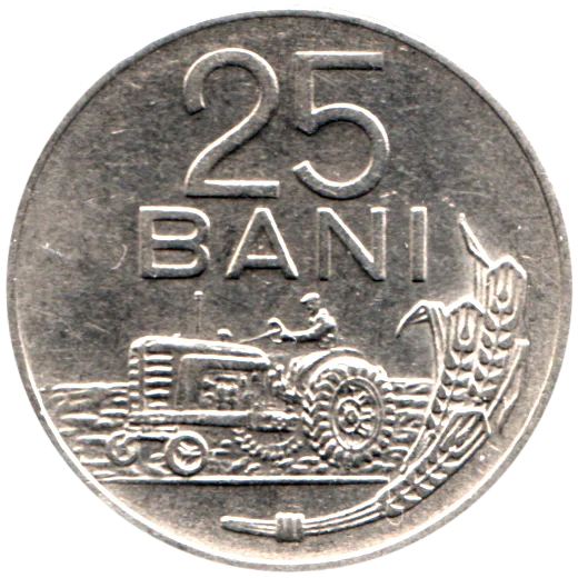 25 bani, 1960 Reverse