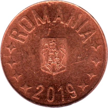 5 bani, 2019 Obverse