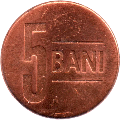 5 bani, 2019 Reverse
