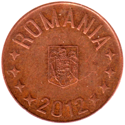5 bani, 2012 Obverse