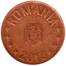Preview 5 bani, 2012 obverse