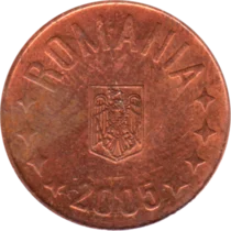 Preview 5 bani, 2005 obverse