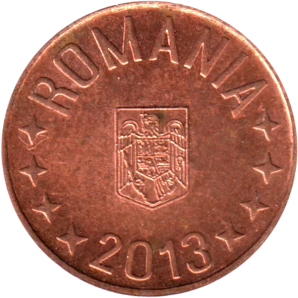 5 bani, 2013 Obverse